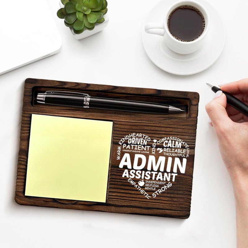 QODMGD Admin Assistant Gifts for Women Men, Appreciation Gifts for Administrative Assistants Secretary, Admin Assistant Sticky Note Holder for Office Desk Decor - Image 3
